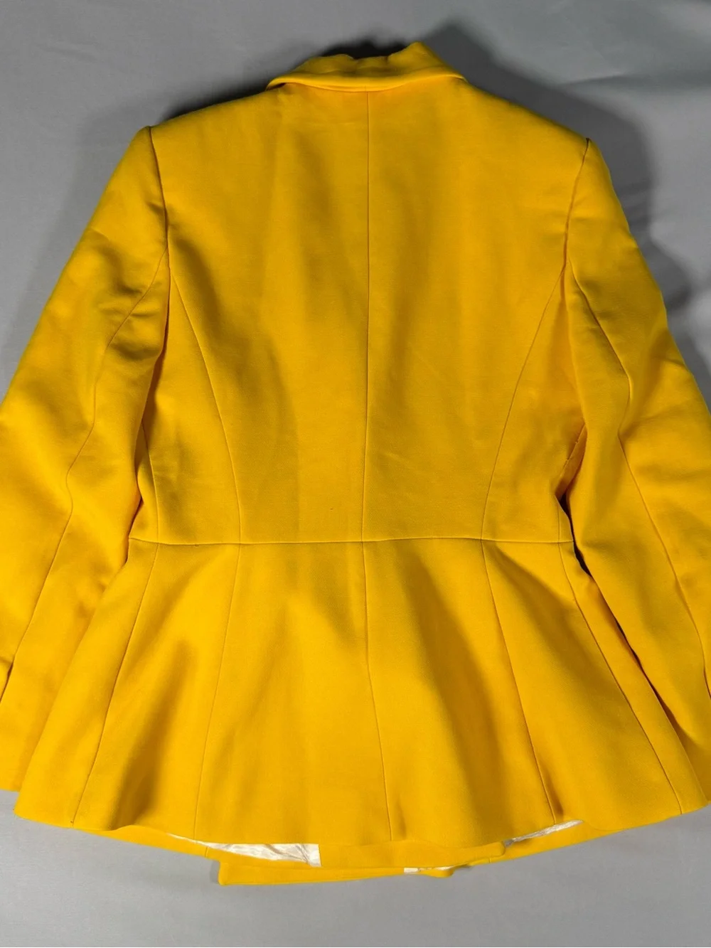 Zara Bright Yellow Double-Breasted Blazer